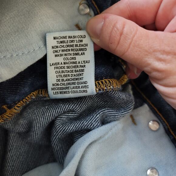 Ralph Lauren Dark Wash Boot Cut Straight Leg Denim Jeans Size 4 - Picture 7 of 7